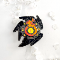 Immolated - Enamel Pin - Black