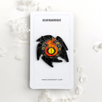 Immolated - Enamel Pin - Black