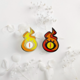 Immolated - Enamel Pin - Black