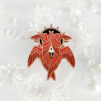 Seraphim - Enamel Pin - Blood Red