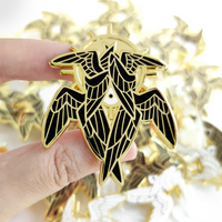 Seraphim - Enamel Pin - Gold Black