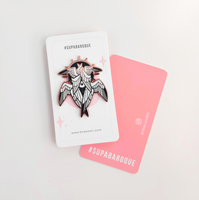 Seraphim - Enamel Pin - Rose Black White